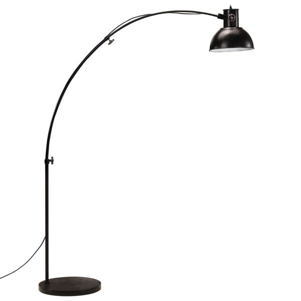 vidaXL Lampada da Terra 25 W Nera 150 cm E27