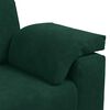 vidaXL Divano a 3 Posti Verde Scuro 220x77x82 cm in Velluto