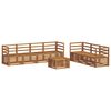 vidaXL Set divani 8 pcs Naturale Legno di Acacia Massello