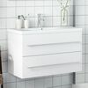 vidaXL Mobile da Bagno con Lavabo Bianco