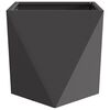 vidaXL Fioriera 2 pcs Nero 50 x 50 x 50 cm Acciaio