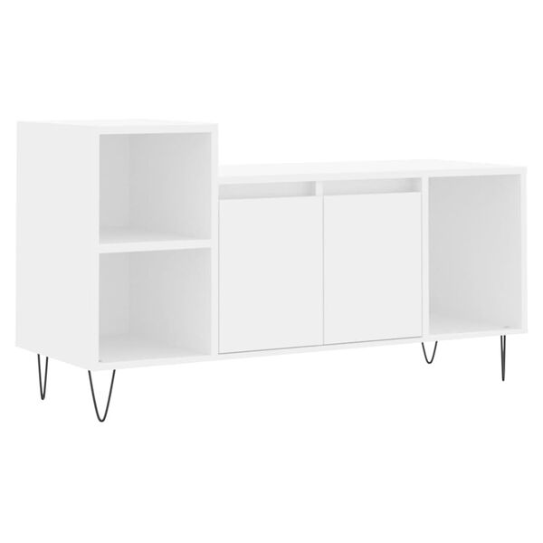 vidaXL Mobile Porta TV Bianco 100x35x55 cm in Legno Multistrato