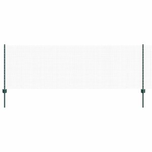 vidaXL Recinzione in rete saldata con pali 25 x 0,8 m Verde Rete
