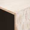 vidaXL Credenza Finitura Bianco Lavato Legno di mango massello