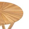 vidaXL Tavolo da Giardino Pieghevole Ø 60 cm Legno Massello di Teak