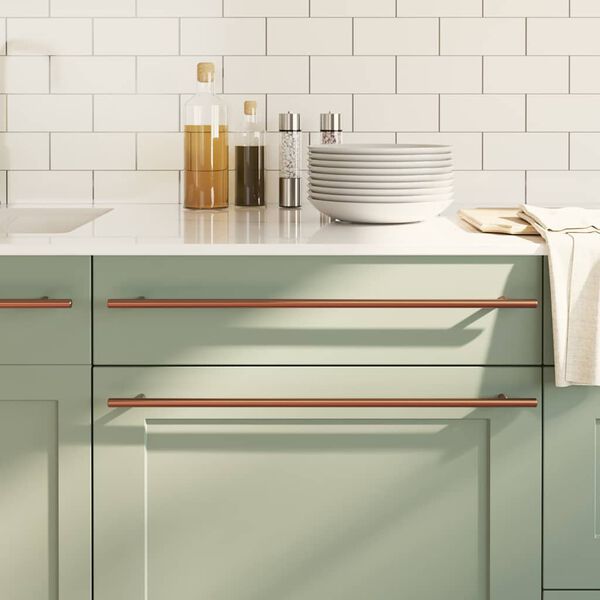 vidaXL Maniglie per Mobili 5pz Bronzo 480mm in Acciaio Inox