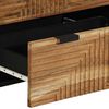 vidaXL Credenza 3 pcs Marrone 60 x 33 x 75 cm Legno massello di acacia