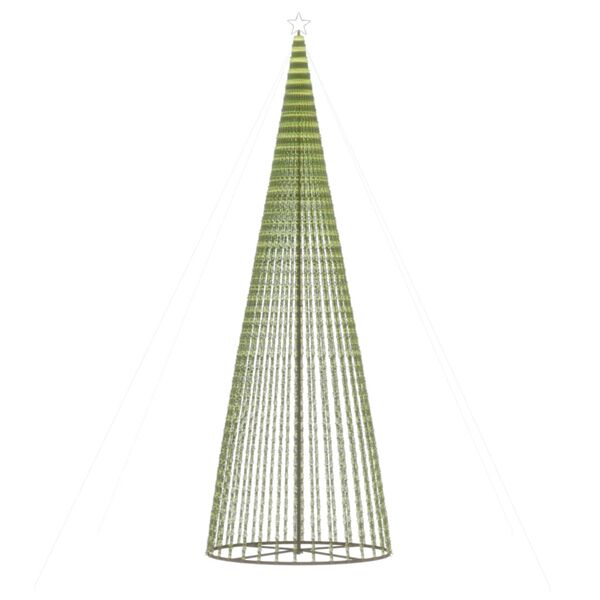 vidaXL Albero di Natale a LED 1544 LED Bianco Freddo 500 cm