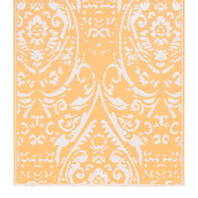 vidaXL Tappeto da Esterni Arancione e Bianco 120x180 cm in PP