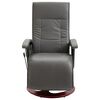 vidaXL Poltrona Massaggiante Grigia in Similpelle