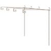 vidaXL Pergolato da Giardino Marrone Anticato 4x3x2,5 m in Ferro