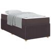vidaXL Struttura del letto Marrone Scuro 100 x 200 cm Tessuto