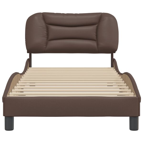 vidaXL Giroletto senza Materasso Hvar Marrone 80x200 cm in Similpelle