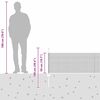 vidaXL Recinzione con Posto Grigio 0,5 x 25 m Acciaio