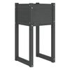 vidaXL Fioriera Grigio 40x40x81 cm in Legno Massello di Pino