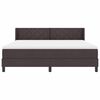 vidaXL Letto box spring con materasso Marrone Scuro 180 x 200 cm