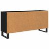 vidaXL Mobile TV Rovere Nero 103,5 x 30 x 50 cm Legno multistrato