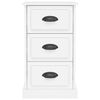 vidaXL Comodino Bianco 39x39x67 cm in Legno Multistrato