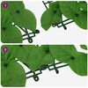 vidaXL Paravento da Balcone con Foglie Verdi 200x100 cm