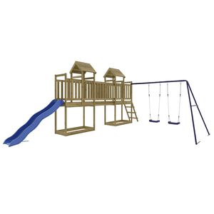 vidaXL Set da Gioco da Esterno in Legno di Pino Impregnato