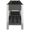 vidaXL Fioriera Rialzata Giardino con Ripiano Grigia 150x50x75 cm WPC