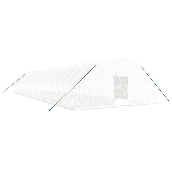 vidaXL Serra con Telaio in Acciaio Bianco 108 m&sup2; 18x6x2,85 m