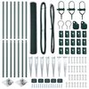 vidaXL Palo della recinzione Verde 10 x 1 m (rete 13 mm) Acciaio e PVC