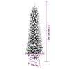 vidaXL Albero di Natale artificiale con 300 LED Bianco 240 cm