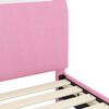 vidaXL Struttura letto per bambini con testata Rosa 70 x 140 cm