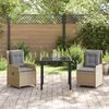 vidaXL Set da Pranzo per Giardino 3 pcs Beige e Grigio Chiaro