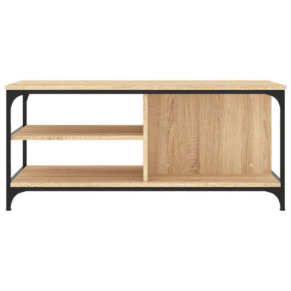 vidaXL Tavolino da Salotto Rovere Sonoma 100x50x45cm Legno Multistrato