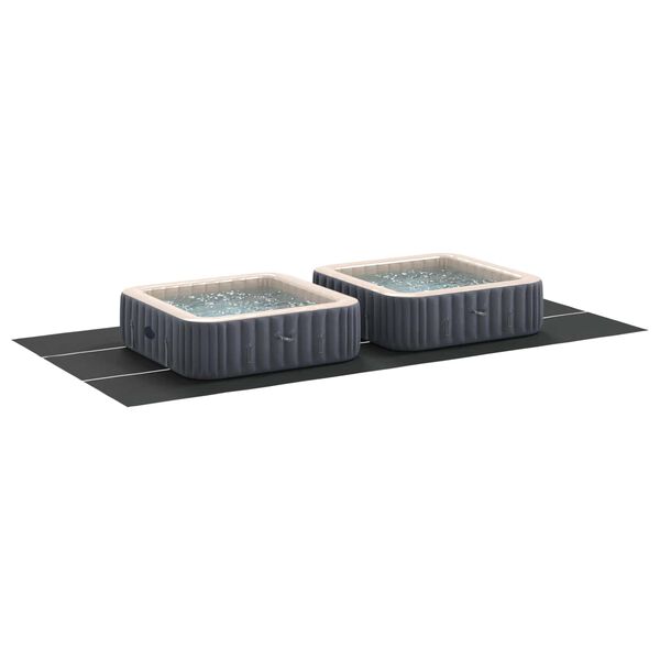 vidaXL Telo per Fondo Piscina Regolabile Nero 750 x 372 x 0,1 cm
