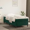 vidaXL Struttura Letto a Rete a Molle Verde Scuro 100x200 cm in Velluto