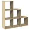vidaXL Libreria Divisorio 3Ripiani Rovere Sonoma 99x29x99cm Truciolato