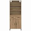 vidaXL Credenza con cassetto Rovere artigianale 69,5 x 34 x 180 cm