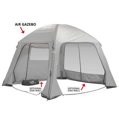 Bo-Camp Tenda per Feste Gonfiabile Air Gazebo 365x365 cm Grigia