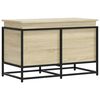 vidaXL Contenitore con Coperchio Rovere Sonoma 80x40x51,5cm Truciolato