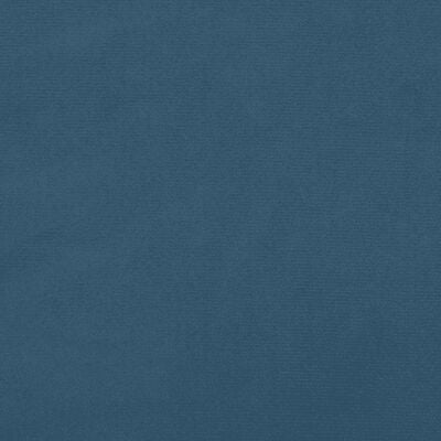 vidaXL Giroletto a Molle con Materasso Blu Scuro 180x200 cm in Velluto