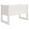 vidaXL Fioriera Bianca 78x40x52 cm in Legno Massello di Pino
