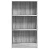 vidaXL Libreria Grigio Sonoma 60x24x109 cm in Truciolato
