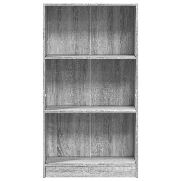 vidaXL Libreria Grigio Sonoma 60x24x109 cm in Truciolato