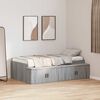 vidaXL Struttura del letto con cassetto Grigio Sonoma 100 x 200 cm