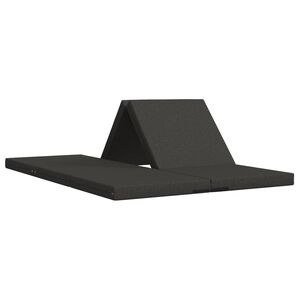 vidaXL Divano Letto Pieghevole 70 x 67 x 48 cm Grigio Scuro