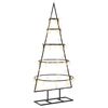 vidaXL Albero di Natale in metallo con supporto KUOPIO 90 cm