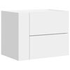 vidaXL Comodini a Muro 2 pz Bianchi 45x30x35 cm