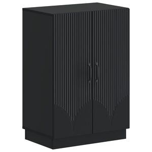 vidaXL Mobile per scarpe HOORN 59,5 x 39,5 x 87 cm Nero