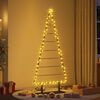 vidaXL Albero di Natale in metallo con supporto Nero 180 cm Acciaio