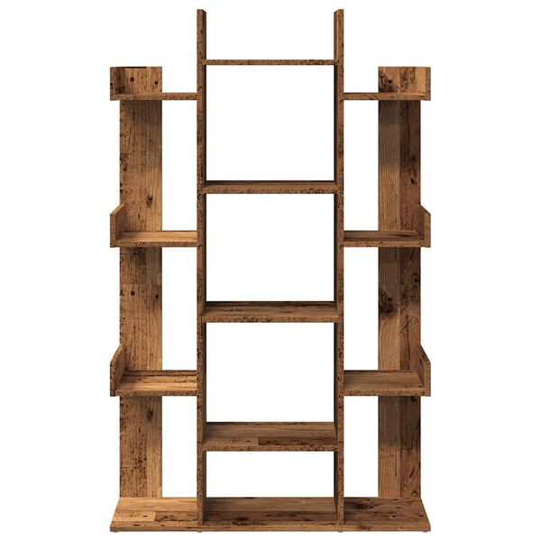 vidaXL Libreria Legno Antico 86x25,5x140 cm in Legno Multistrato