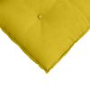 vidaXL Cuscino per Schiena Giallo 120 x 50 cm Tessuto in Cords
