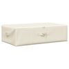 vidaXL Scatola Portaoggetti in Tessuto 70x40x18 cm Crema